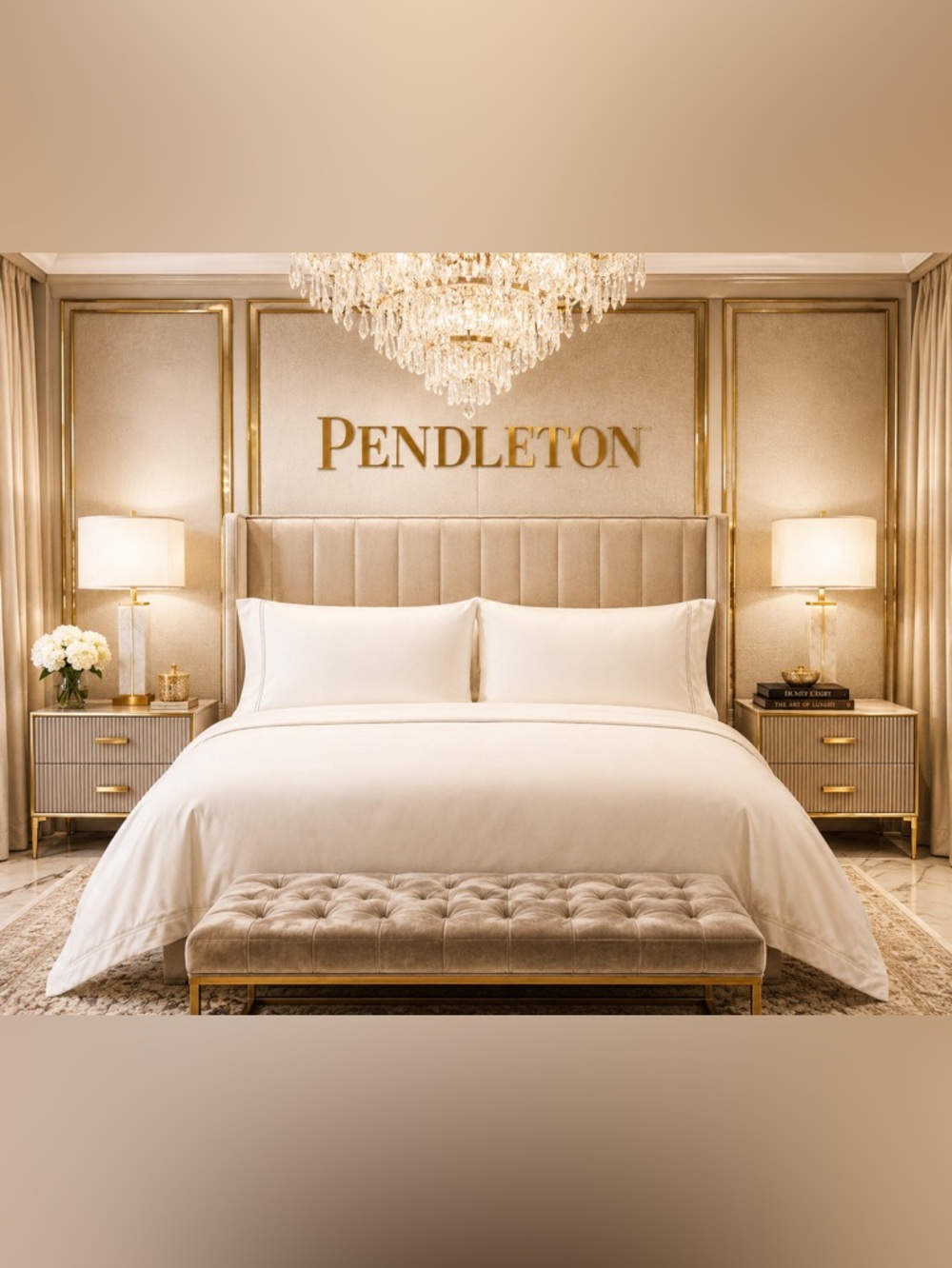 Pendleton Cream Luxury Sheet Set - Soft Neutral Bedding